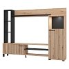 ΚΕΝΤΡΟ ΨΥΧΑΓΩΓΙΑΣ-ΣΥΝΘΕΣΗ RETIMNO ARTISAN OAK-ARTISAN OAK ΜΕ ΜΑΥΡΕΣ ΓΡΑΜΜΕΣ-ΜΑΥΡΟ 208x33x158εκ 11013492