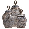 ΚΕΡΑΜΙΚΟ ΒΑΖΟ Fylliana 818684 ΓΚΡΙ-ΧΡΥΣΟ 20x17x34εκ 373-121-633