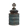 ΚΕΡΑΜΙΚΟ ΒΑΖΟ Fylliana 818696 ΜΠΡΟΝΖΕ 16x16x34εκ 373-121-638