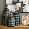 ΚΕΡΑΜΙΚΟ ΒΑΖΟ Fylliana 818696 ΜΠΡΟΝΖΕ 16x16x34εκ 373-121-638