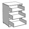 ΚΟΜΟΔΙΝΟ DUERO 3F ARTISAN OAK 45x40x63εκ 11008314
