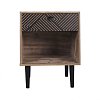 ΚΟΜΟΔΙΝΟ Fylliana "Home" ΜΑΥΡΟ ΜΕ GREY OAK 40x39.5x55εκ 271-00-024