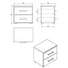 ΚΟΜΟΔΙΝΟ Kent ΝΟ GREY OAK/WHITE OAK 45x34x43εκ 11008687