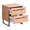 ΚΟΜΟΔΙΝΟ SARDINIA NO2F ARTISAN OAK / ΜΑΥΡΟ 45.5x35x54εκ 11008249