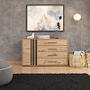 ΚΟΜΟΤΑ ASCALON 135 2K4F ARTISAN OAK-ΜΑΥΡΟ ΧΡΩΜΑ 138x40x82εκ 11013063