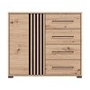 ΚΟΜΟΤΑ ASCALON 90 2K4F ARTISAN OAK-ΜΑΥΡΟ ΧΡΩΜΑ 93x40x82εκ 11013064