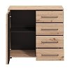 ΚΟΜΟΤΑ ASCALON 90 2K4F ARTISAN OAK-ΜΑΥΡΟ ΧΡΩΜΑ 93x40x82εκ 11013064