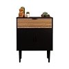 ΚΟΜΟΤΑ Fylliana Brooklyn Μαυρο-Φυσικό 75x37x75εκ 271-124-077