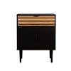 ΚΟΜΟΤΑ Fylliana Brooklyn Μαυρο-Φυσικό 75x37x75εκ 271-124-077