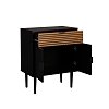 ΚΟΜΟΤΑ Fylliana Brooklyn Μαυρο-Φυσικό 75x37x75εκ 271-124-077