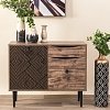ΚΟΜΟΤΑ Fylliana "Home" ΜΑΥΡΟ ΜΕ GREY OAK 90x39.5x75εκ 271-00-022