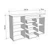 ΚΟΜΟΤΑ-ΜΠΟΥΦΕΣ ATERNO 154 3K4F2V ΛΕΥΚΟ/ARTISAN ΧΡΩΜΑ 154x40x94εκ 11014196