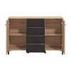ΚΟΜΟΤΑ-ΜΠΟΥΦΕΣ AVIGNON 138 3K4F2V ARTISAN OAK-ΜΑΥΡΟ ΧΡΩΜΑ 139x40x90εκ 11014729