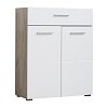 ΚΟΜΟΤΑ-ΜΠΟΥΦΕΣ Beny 2K1F GREY OAK-ΛΕΥΚΗ ΛΑΚΑ 79x35x97,5εκ 11008608