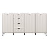 ΚΟΜΟΤΑ-ΜΠΟΥΦΕΣ BREST 4Κ4F CASHMERE-CASHMERE ΜΑΤ ΧΡΩΜΑ 183x40x91εκ 11013448