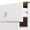 ΚΟΜΟΤΑ-ΜΠΟΥΦΕΣ BURGUNDY 3K3F ΛΕΥΚΟ-FLAGSTAFF OAK-ΛΕΥΚΟ HIGH GLOSS FOIL 162x40x85εκ s.p.k 11012059