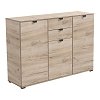 ΚΟΜΟΤΑ-ΜΠΟΥΦΕΣ DUERO 3K2F GREY OAK 135x40x95εκ 11008303