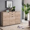 ΚΟΜΟΤΑ-ΜΠΟΥΦΕΣ DUERO 3K2F GREY OAK 135x40x95εκ 11008303