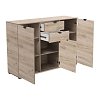 ΚΟΜΟΤΑ-ΜΠΟΥΦΕΣ DUERO 3K2F GREY OAK 135x40x95εκ 11008303