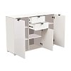 ΚΟΜΟΤΑ-ΜΠΟΥΦΕΣ DUERO 3K2F ΛΕΥΚΟ ΧΡΩΜΑ 135x40x95εκ 11008304