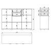 ΚΟΜΟΤΑ-ΜΠΟΥΦΕΣ DUERO 3K2F ΛΕΥΚΟ ΧΡΩΜΑ 135x40x95εκ 11008304