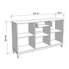 ΚΟΜΟΤΑ-ΜΠΟΥΦΕΣ ESSEX 154 3K1F3V CASHMERE 154x42x89εκ 11014477
