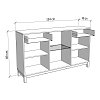 ΚΟΜΟΤΑ-ΜΠΟΥΦΕΣ ESSEX 154 3K2F3V VS1 CASHMERE/ARTISAN OAK 154x42x89εκ 11014717