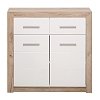 ΚΟΜΟΤΑ-ΜΠΟΥΦΕΣ Etna 2K2F Grey Oak-Λευκή Λάκα 93x35x90.5εκ 11008635