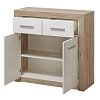 ΚΟΜΟΤΑ-ΜΠΟΥΦΕΣ Etna 2K2F Grey Oak-Λευκή Λάκα 93x35x90.5εκ 11008635
