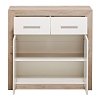 ΚΟΜΟΤΑ-ΜΠΟΥΦΕΣ Etna 2K2F Grey Oak-Λευκή Λάκα 93x35x90.5εκ 11008635