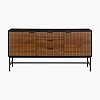 ΚΟΜΟΤΑ-ΜΠΟΥΦΕΣ Fylliana FL2405 ΜΑΥΡΟ-ΚΑΦΕ ΧΡΩΜΑ  150x40x75εκ 0016-225-050