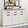 ΚΟΜΟΤΑ-ΜΠΟΥΦΕΣ Kent 160 3Κ3F GREY OAK/WHITE OAK 160x37x98εκ knt 11008627
