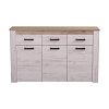 ΚΟΜΟΤΑ-ΜΠΟΥΦΕΣ Kent 160 3Κ3F GREY OAK/WHITE OAK 160x37x98εκ knt 11008627