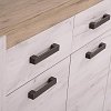 ΚΟΜΟΤΑ-ΜΠΟΥΦΕΣ Kent 160 3Κ3F GREY OAK/WHITE OAK 160x37x98εκ knt 11008627