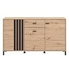 ΚΟΜΟΤΑ-ΜΠΟΥΦΕΣ LAVAL 157 3K1F3V ARTISAN ΟΑΚ/ΜΑΥΡΟ 157x40x90εκ 11014529
