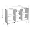 ΚΟΜΟΤΑ-ΜΠΟΥΦΕΣ LAVAL 157 3K1F3V ARTISAN ΟΑΚ/ΜΑΥΡΟ 157x40x90εκ 11014529