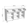 ΚΟΜΟΤΑ-ΜΠΟΥΦΕΣ MARRON 157 3K3F3V ARTISAN OAK/ΜΑΥΡΟ ΜΑΤΤ ΧΡΩΜΑ 157x40x90εκ 11014386