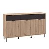 ΚΟΜΟΤΑ-ΜΠΟΥΦΕΣ MAYENNE 3K3F ARTISAN OAK-ΜΑΥΡΟ MAT 157x40x93εκ 11013359