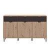 ΚΟΜΟΤΑ-ΜΠΟΥΦΕΣ MAYENNE 3K3F ARTISAN OAK-ΜΑΥΡΟ MAT 157x40x93εκ 11013359