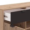 ΚΟΜΟΤΑ-ΜΠΟΥΦΕΣ MAYENNE 3K3F ARTISAN OAK-ΜΑΥΡΟ MAT 157x40x93εκ 11013359