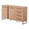 ΚΟΜΟΤΑ-ΜΠΟΥΦΕΣ SARDINIA 3K4F ARTISAN OAK / ΜΑΥΡΟ 159x42x92.5εκ srd 11008230