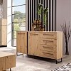 ΚΟΜΟΤΑ-ΜΠΟΥΦΕΣ SARDINIA 3K4F ARTISAN OAK / ΜΑΥΡΟ 159x42x92.5εκ srd 11008230