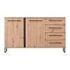 ΚΟΜΟΤΑ-ΜΠΟΥΦΕΣ SARDINIA 3K4F ARTISAN OAK / ΜΑΥΡΟ 159x42x92.5εκ srd 11008230