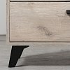 ΚΟΜΟΤΑ-ΜΠΟΥΦΕΣ UMBRIA 3K4F GREY OAK-ΜΑΥΡΟ 137x40x90εκ 11008659