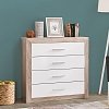 ΚΟΜΟΤΑ-ΣΥΡΤΑΡΙΕΡΑ  Etna 4F Grey Oak - Λευκή Λάκα 93x35x90.5εκ 11008636