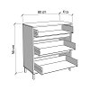 ΚΟΜΟΤΑ-ΣΥΡΤΑΡΙΕΡΑ MARRON 80 3F CASHMERE/ΜΑΥΡΟ ΜΑΤΤ ΧΡΩΜΑ 80x40x90εκ 11014258