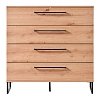 ΚΟΜΟΤΑ-ΣΥΡΤΑΡΙΕΡΑ SARDINIA 4F ARTISAN OAK / ΜΑΥΡΟ 91.5x42x93εκ 11008250