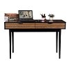 ΚΟΝΣΟΛΑ Fylliana Brooklyn Μαυρο-Φυσικό 100x35x80εκ 271-124-076