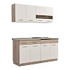 ΚΟΥΖΙΝΑ DALILA 160 GREY OAK / ΛΕΥΚΟ 160x51,5x206,5εκ 11008332