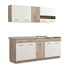 ΚΟΥΖΙΝΑ DALILA 200 GREY OAK / ΛΕΥΚΟ 200x51,5x206,5εκ 11008334